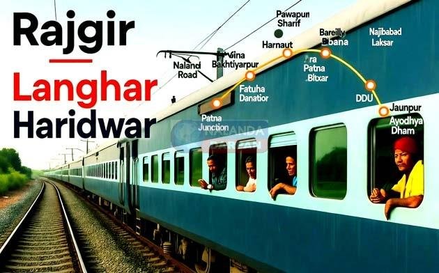 राजगीर-हरिद्वार स्पेशल ट्रेन सेवा पुनः शुरू, श्रद्धालुओं में उत्साह की लहर राजगीर-हरिद्वार स्पेशल ट्रेन सेवा पुनः शुरू, श्रद्धालुओं में उत्साह की लहर