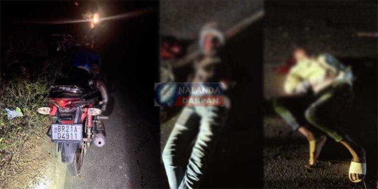 खुदागंज में भयानक सड़क हादसा, बाइक सवार दो युवकों की मौत