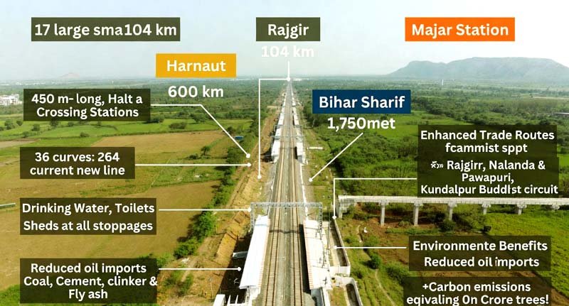 Tilaiya Rajgir Bakhtiyarpur railway line doubling gains momentum know details 2