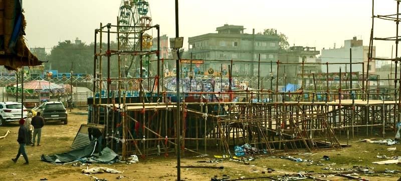 Ignoring the High Court orders a Disneyland themed fair has been set up again in the school grounds 3