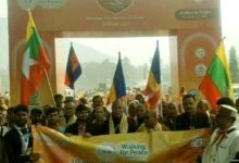 वैश्विक शांति का संदेश के साथ जेठियन राजगीर धम्म पदयात्रा का वेणुवन में समापन 5 The Jethian Rajgir Dhamma pilgrimage concluded at Venuban with a message of global peace