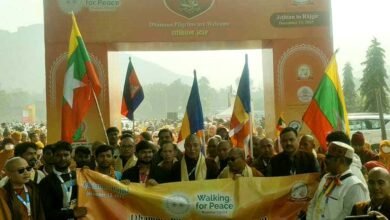 The Jethian Rajgir Dhamma pilgrimage concluded at Venuban with a message of global peace