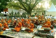 अंतर्राष्ट्रीय त्रिपिटक पाठ से अलौकिक हुआ महाबोधि मंदिर परिसर 3 The Mahabodhi Temple complex was sanctified by the international recitation of the Tripitaka 2