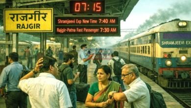 Changes in the timings of two trains departing from Rajgir have caused confusion among passengers