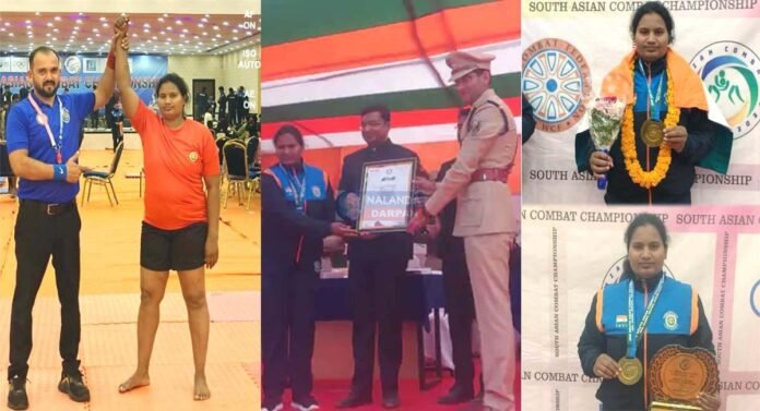 Nalanda Police woman constable Panchratna Kumari wins Gold Medal in South Asian