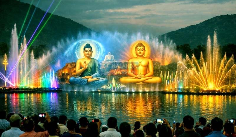 अब राजगीर पांडू पोखर शुरू होगा बिहार का पहला वाटर लेजर शो 12 Now Rajgir Pandu Pokhar will host Bihar first water laser show 1