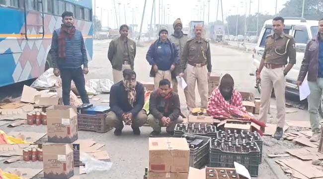 मोहनिया इलाके में पुलिस की कार्रवाई