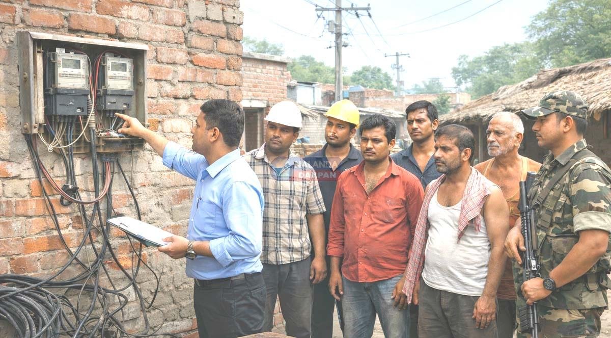 थरथरी में बिजली चोरी करते पांच लोग धराए, 2.32 लाख का जुर्माना, एफआईआर 18 tharthari bhatu vigha bijli chori chhapemari 5 log pakde gaye