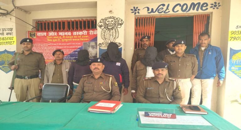 नगरनौसा थाना पुलिस की बड़ी कार्रवाई, रायफल-कट्टा और 18 कारतूस के साथ 3 दहशतगर्द धराए