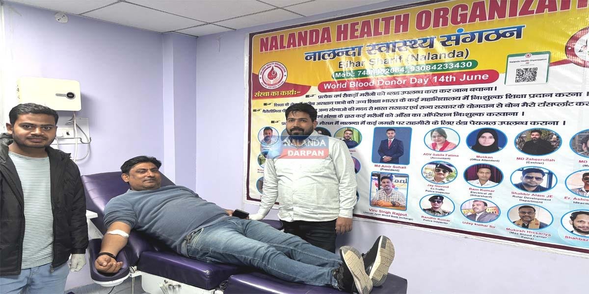 जन्मदिन पर पत्रकार एम फिरदौसी तालिब ने रक्तदान कर मानवता का दिया संदेश