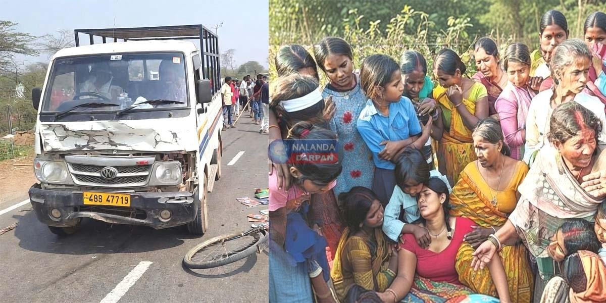 बिहटा-सरमेरा मुख्य मार्ग पर अनियंत्रित पिकअप ने तीन बच्चों को रौंदा