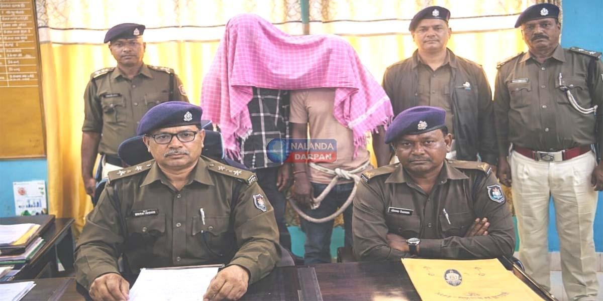 राजगीर में पटना STF अलर्ट पर बड़ी कार्रवाई, हथियार और शराब के साथ दो गिरफ्तार