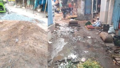 इस्लामपुर में नाला–सड़क निर्माण