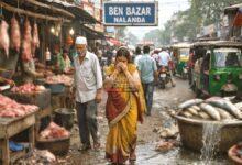 Open Meat and Fish Sale in Ben Bazar