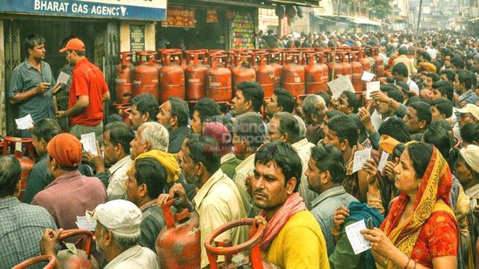 LPG cylinder rush in Bihar
