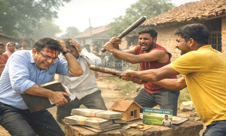 Bank manager assaulted Nalanda