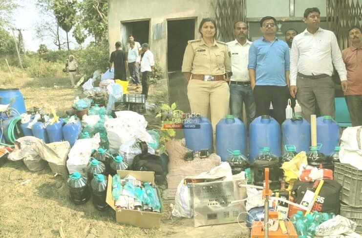 Excise Department busted an illegal liquor factory in Nalanda’s Manpur area