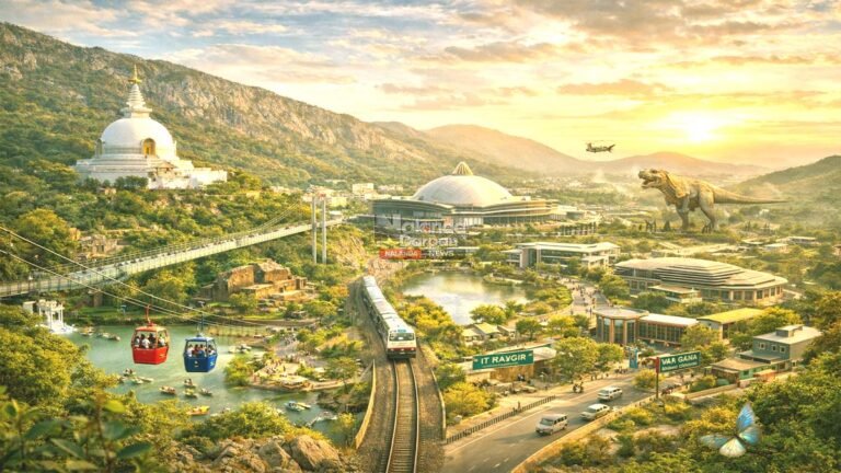 Rajgir infrastructurer Bihar tourism hub