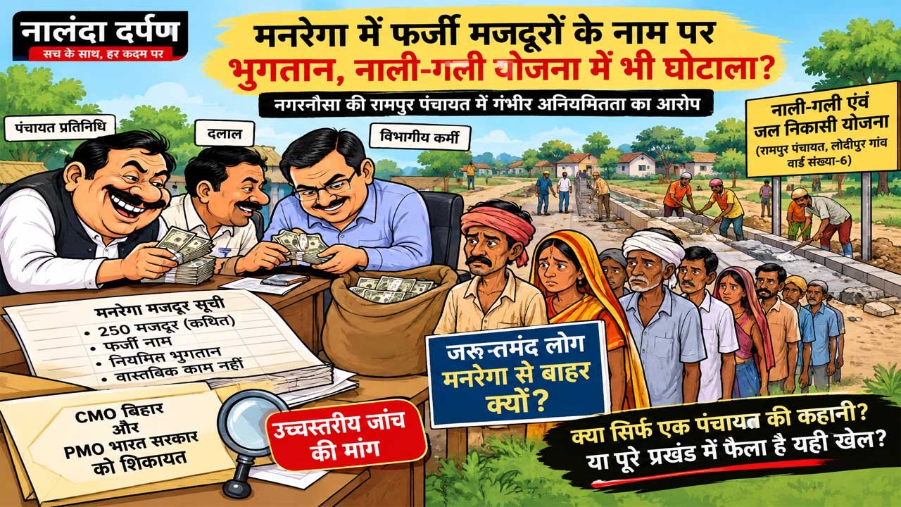 नगरनौसा में मनरेगा में बड़ा फर्जीवाड़ा, CMO और PMO से जांच कार्रवाई की मांग 1 Nagarnausa MNREGA Scam