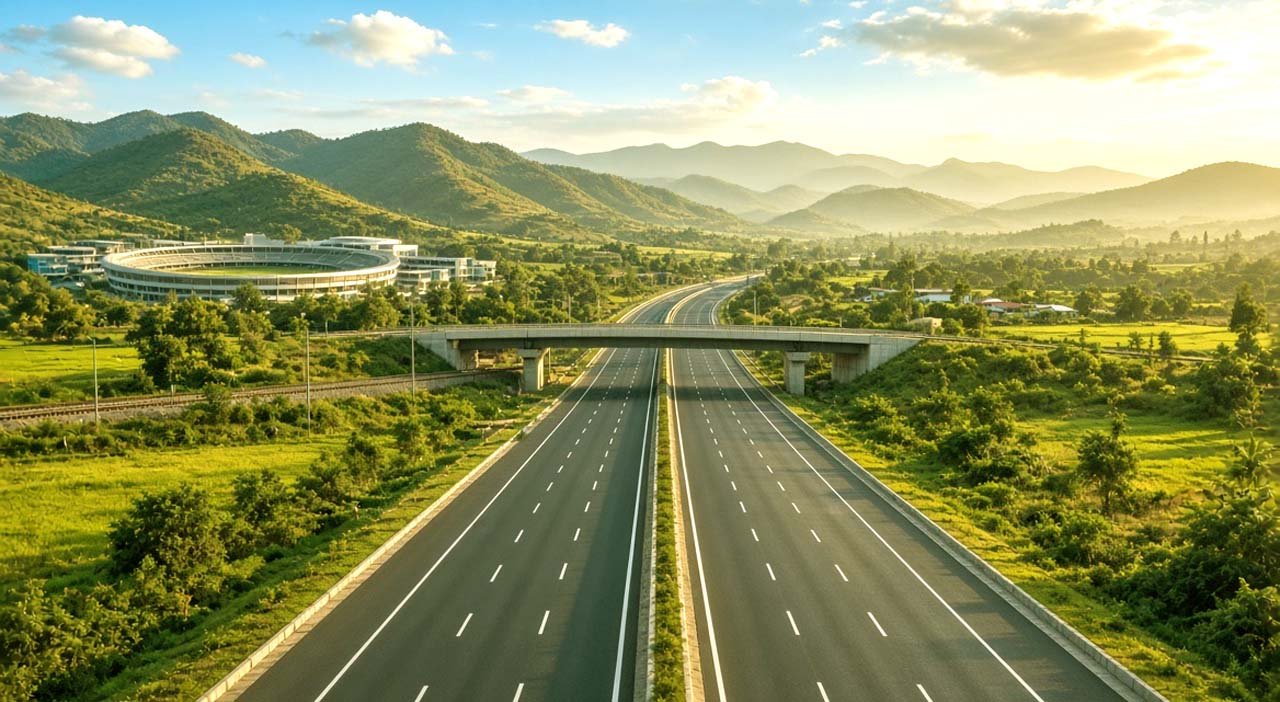 Rajgir four lane road